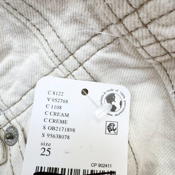 NWT Free People Aster Straight Leg Jeans We The Free in Cream - Picture 4 of 14
